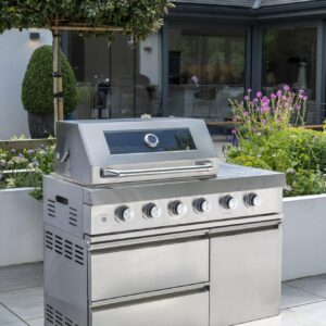 Norfolk Grills ABSOLUTE Outdoor Kitchen 4 Burner Gas BBQ With Side Burner