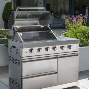 Norfolk Grills ABSOLUTE Outdoor Kitchen 4 Burner Gas BBQ With Side Burner