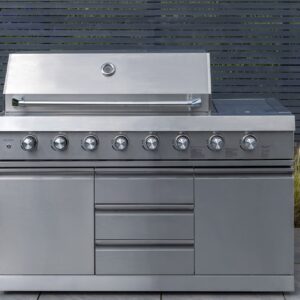 Norfolk Grills Absolute Outdoor Kitchen 6 Burner Gas BBQ With Side Burner