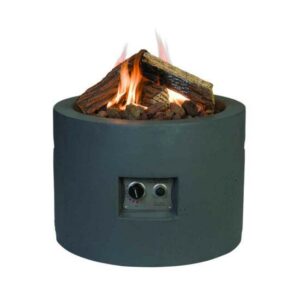 Happy Cocooning Round Fire Pit in Dark Grey
