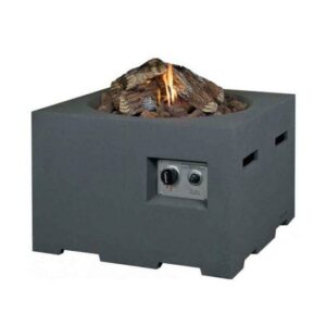 Happy Cocooning Small Square Fire Pit in Grey