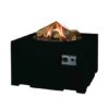 Happy Cocooning Small Square Fire Pit in Black