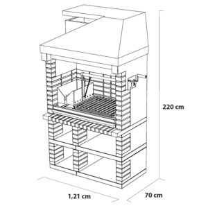 Large Pan American Grill with Wood Fired Brazier