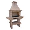 Callow Masonry Barbecue With Grill and Side Tables