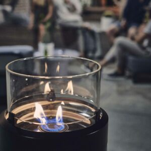 Enders Medium Black NOVA LED Flame Patio Heater