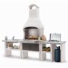 Palazzetti Marbella Outdoor BBQ Kitchen with twin Gas Hob and Sink in Anthracite