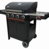 Norfolk Grills ATLAS 400 Gas 4 Burner with Side Burner & Cabinet