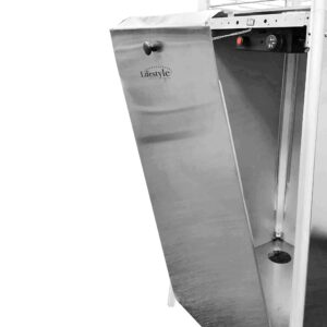 Lifestyle Silver Tahiti II Pyramid 13KW Flame Patio Heater