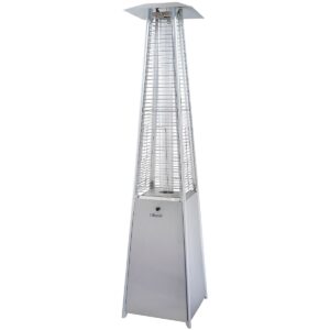 Lifestyle Silver Tahiti II Pyramid 13KW Flame Patio Heater