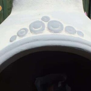 Azteca Mexican Chiminea in Bluey Grey (Extra Large)