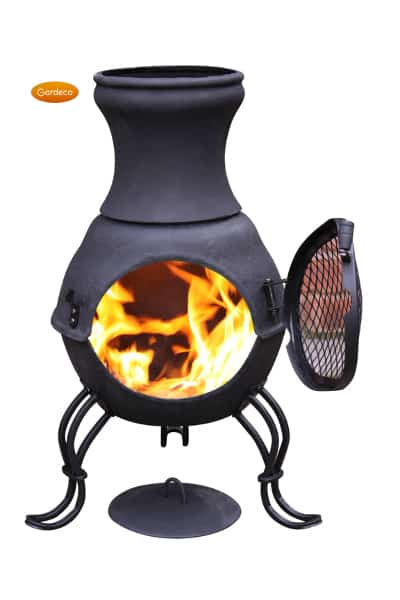 Billie Cast Iron Chiminea (Small) Black