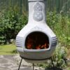 Azteca Mexican Chiminea in Bluey Grey (Extra Large)