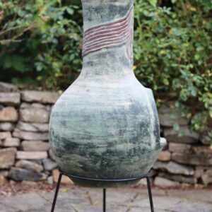 Boudicca extra-large Mexican chimenea, inc stand & lid